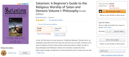 Satanism A Beginners Guide Volume I Amazon 500