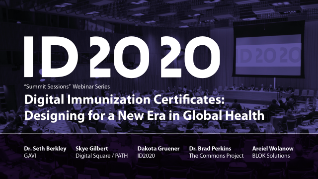 2020 Summit Sessions Digital Immunization Certificates Intro Card