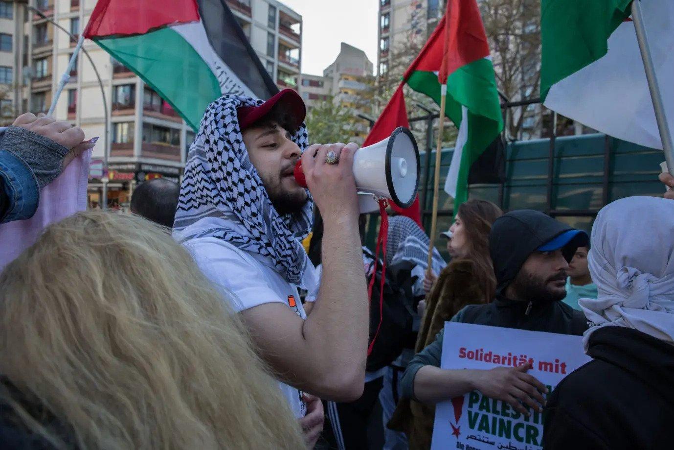 pro-Palestijnse rally